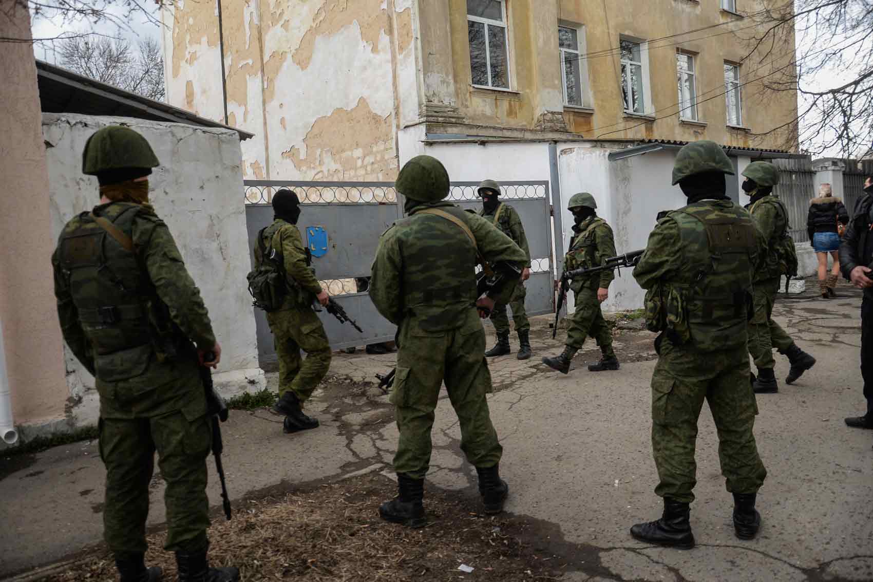 Russian-backed separatists in Crimea