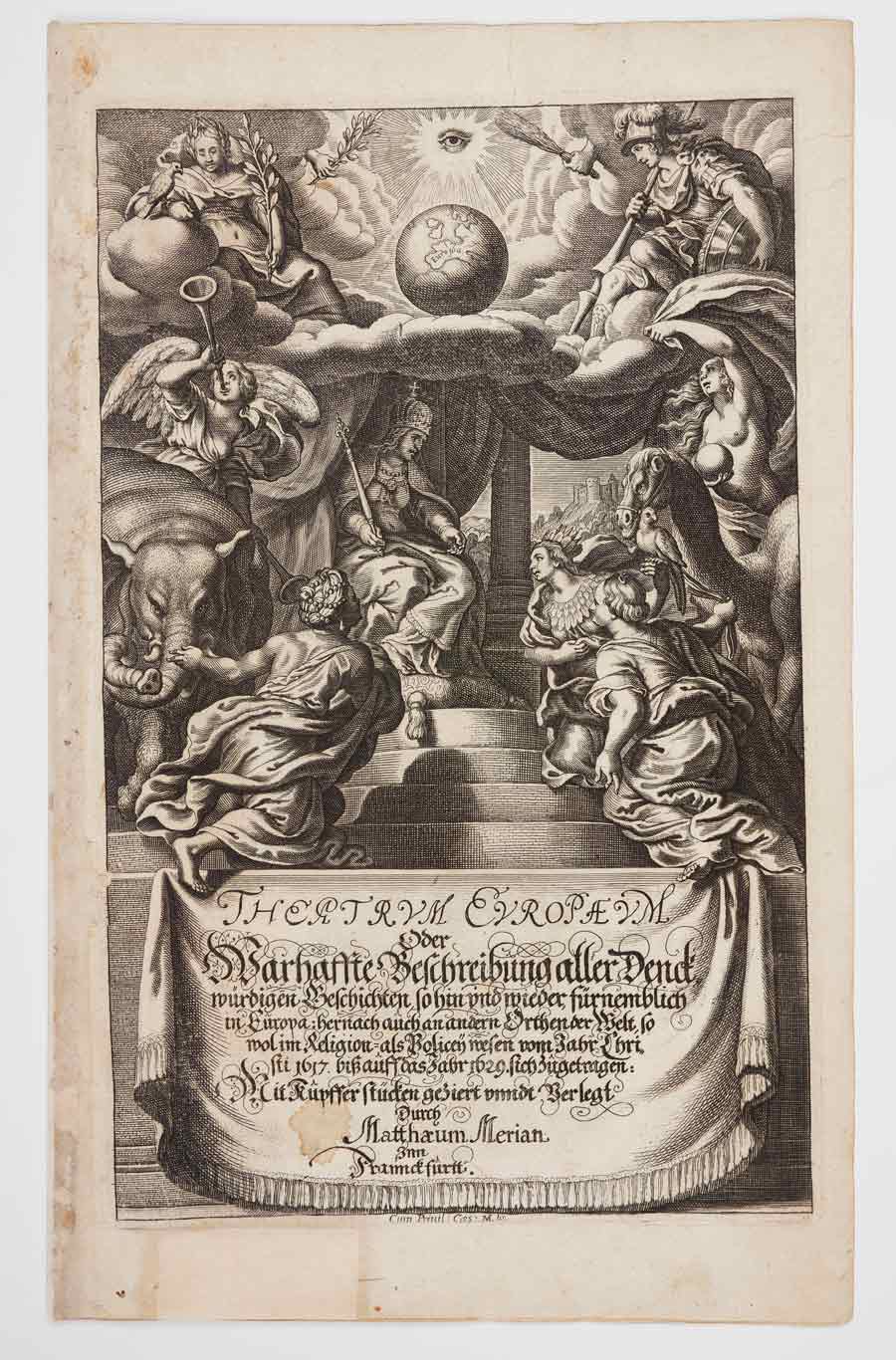 Matthäus Merian the Elder (1593–1650) Theatrum Europaeum, Vol. 1 (1617–1629) Cover page